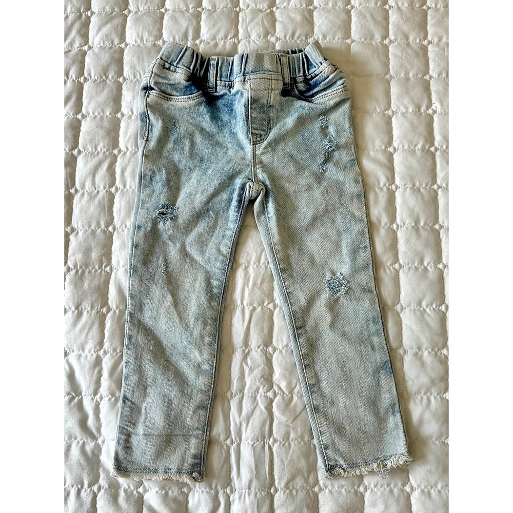 GAP Denim Toddler Girl Stretch Jegging Ankle Jeans – Light Wash – Size 4T